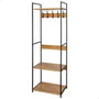 Max Home Perchero con baldas 60x40x175 cm de acero y melamina
