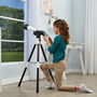 V-Tech Telescopio Multimedia Aventuras Espaciales 80-614522 con Pantalla Color, Trípode y Tarjetas Educativas para +7 Años