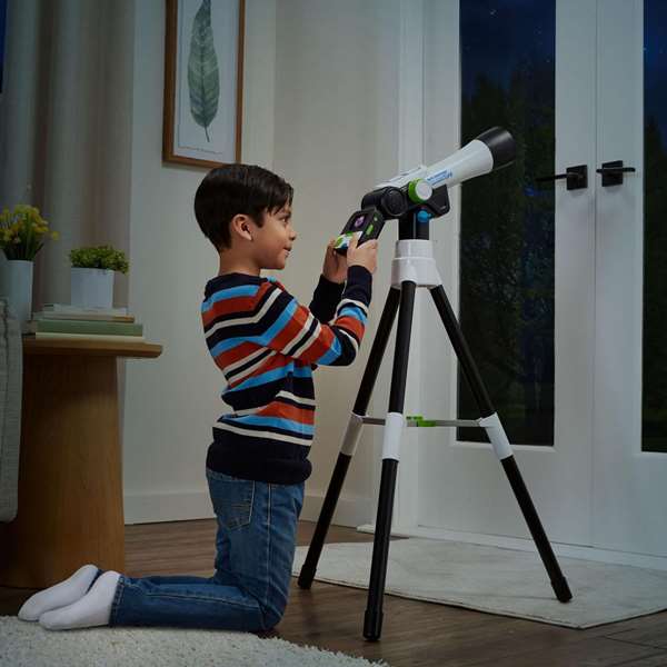 Vtech Telescopio Multimedia Aventuras Espaciales con Zoom 110x y Pantalla LCD