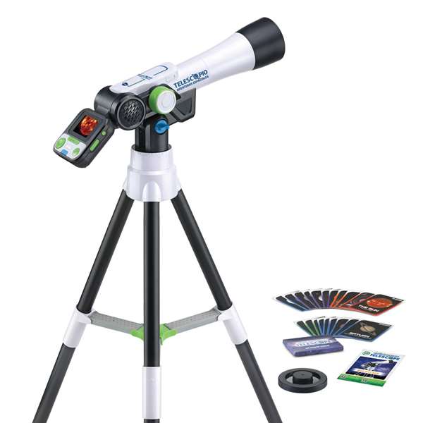 Vtech Telescopio Multimedia Aventuras Espaciales con Zoom 110x y Pantalla LCD