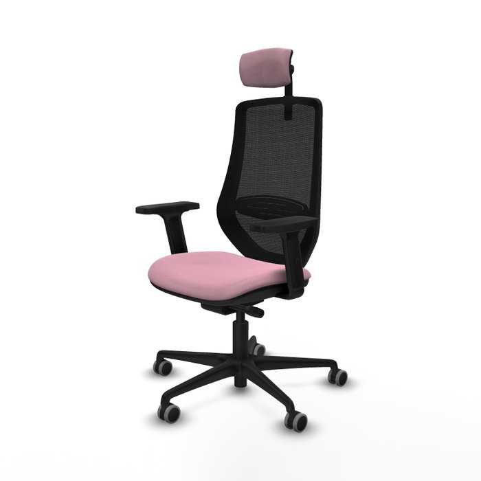 PIQUERAS Y CRESPO Silla de oficina Mardos con mecanismo Sincro/Traslack, Rosa y Negro PIQUERAS Y CRESPO Silla de oficina Mardos con mecanismo Sincro/Traslack, Rosa y Negro