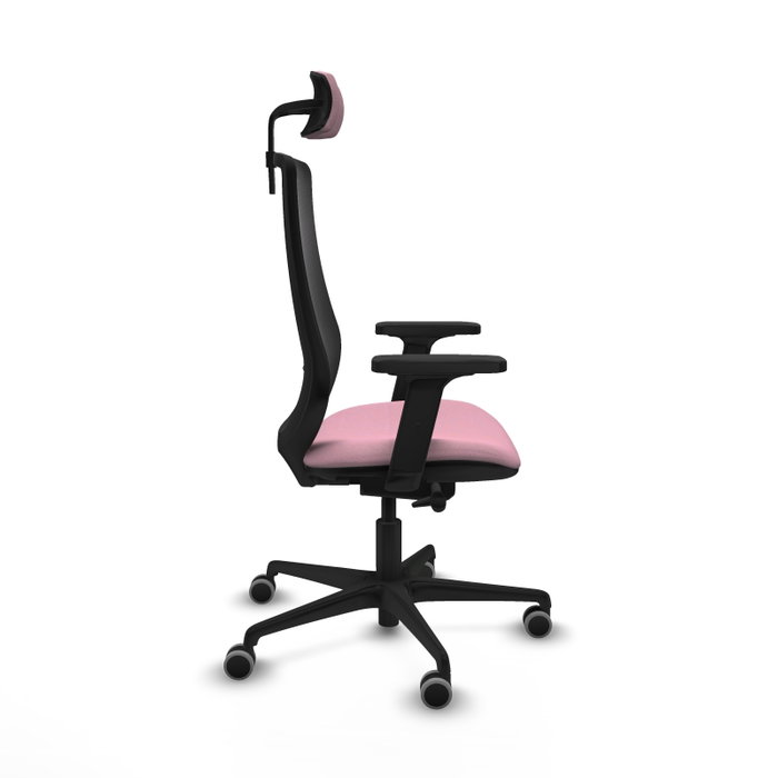 PIQUERAS Y CRESPO Silla de oficina Mardos con mecanismo Sincro/Traslack, Rosa y Negro PIQUERAS Y CRESPO Silla de oficina Mardos con mecanismo Sincro/Traslack, Rosa y Negro