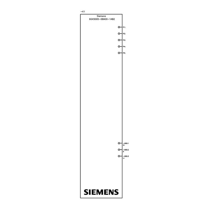 Siemens SCALANCE XB005 Switch Ethernet industrial no administrado de 5 puertos