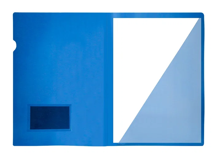 Liderpapel Carpeta Dossier Uñero A4 Azul Polipropileno Translúcido Opaco 180 micras