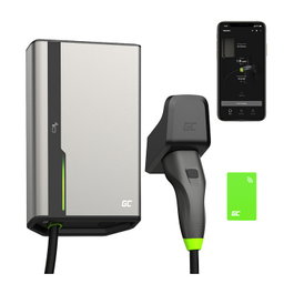 Green Cell HabuDen Wallbox 22kW 32A 5m NFC con cable Tipo 2