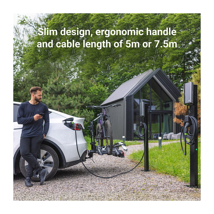 Green Cell HabuDen Wallbox 22kW 32A 5m NFC con cable Tipo 2 Green Cell HabuDen Wallbox 22kW 32A 5m NFC con cable Tipo 2