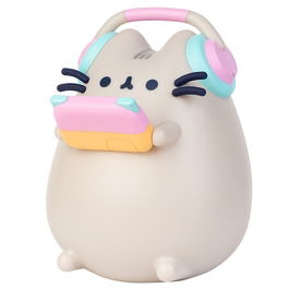 ERIK Lampara Pusheen Gamer, Fabricada en PVC, Iluminacion LED USB/Pilas AA