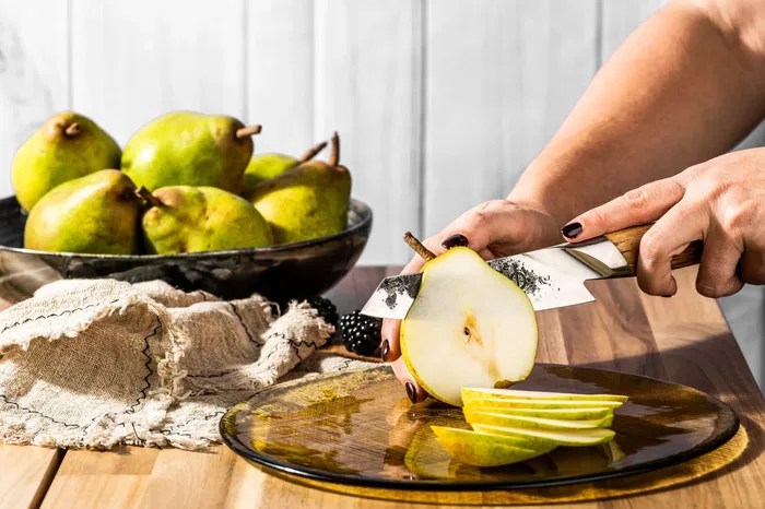 Forged Cuchillo Santoku COS1699274739148 Acero VG10 Mango Madera Raíz 14 cm