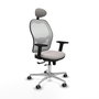 PIQUERAS Y CRESPO Silla de oficina Jorquera Blanco con mecanismo Sincro/Traslack