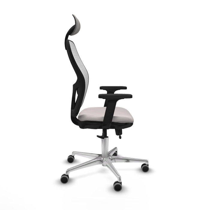 PIQUERAS Y CRESPO Silla de oficina Jorquera Blanco con mecanismo Sincro/Traslack