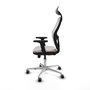 PIQUERAS Y CRESPO Silla de oficina Jorquera Blanco con mecanismo Sincro/Traslack