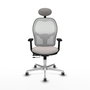 PIQUERAS Y CRESPO Silla de oficina Jorquera Blanco con mecanismo Sincro/Traslack