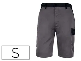 Deltaplus Pantalon de Trabajo Bermuda Gris Talla S Cintura Ajustable 5 Bolsillos
