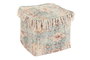 DKD Home Decor Fez Cojín Suelo Árabe Verde Beige Poliéster 40 x 40 x 40 cm