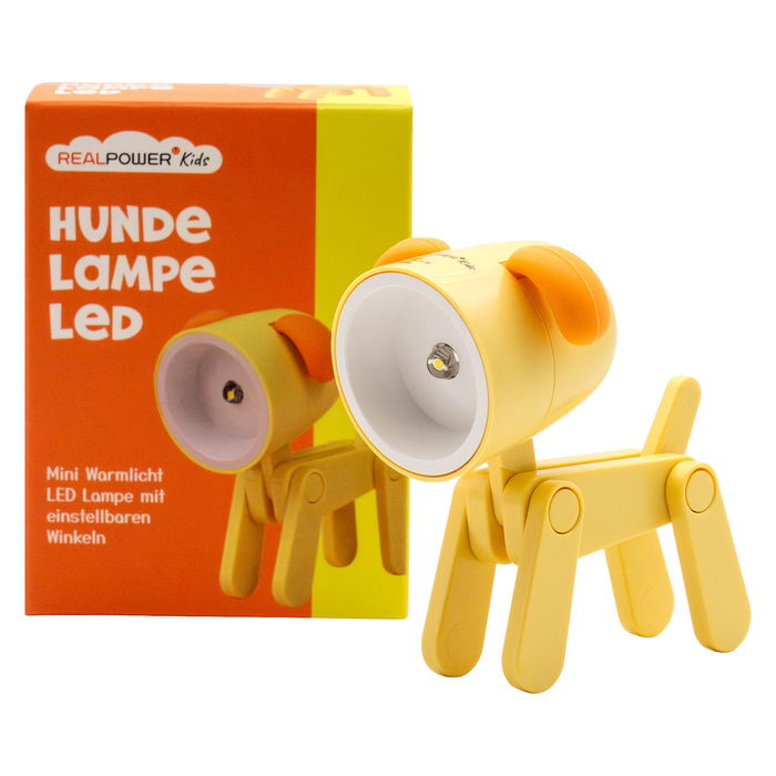 RealPower LED-Tier Taschenlampe Yellow Dog - Linterna LED de Perro Amarillo