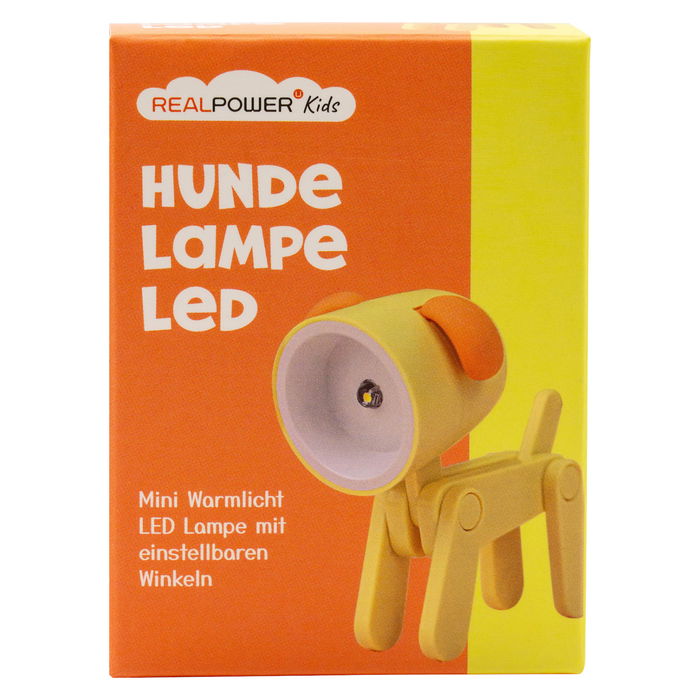 RealPower LED-Tier Taschenlampe Yellow Dog - Linterna LED de Perro Amarillo