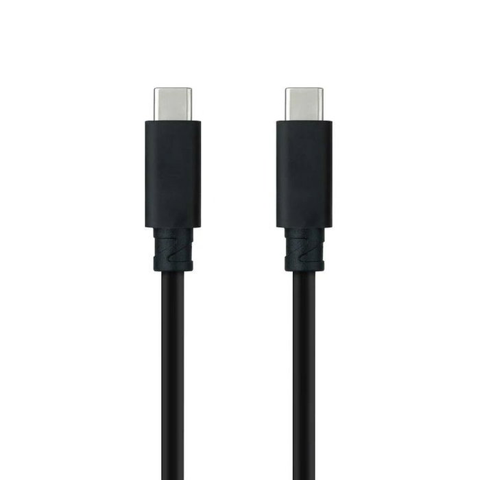 Nanocable Cable USB 3.1 Tipo-C a Tipo-C 100W 10Gbps 2m Negro Nanocable Cable USB 3.1 Tipo-C a Tipo-C 100W 10Gbps 2m Negro