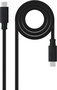 Nanocable Cable USB-C a USB-C 10.01.4102, USB 3.1 Gen2 10Gbps, 100W 5A Carga Rápida, 4K/60Hz, 2m, Negro