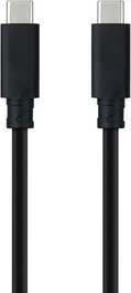 Nanocable Cable USB-C a USB-C 10.01.4102, USB 3.1 Gen2 10Gbps, 100W 5A Carga Rápida, 4K/60Hz, 2m, Negro