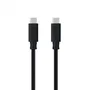 Nano Cable 10.01.4102 Cable USB 3.1 Tipo-C Macho a Macho, Soporta 100W y 10Gbps, 2 Metros, Negro