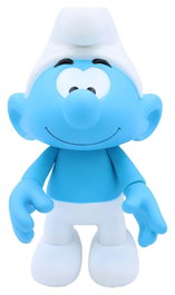 Puppy Los Pitufos Figura de Vinilo Pitufo Blanco y Azul 19 cm