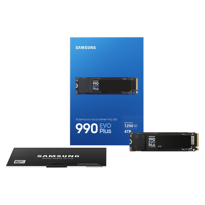 Samsung SSD 990 EVO Plus 4TB NVMe M.2 PCIe 4.0x4 Lectura hasta 7250MB/s SAM8806095575667