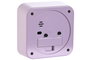 DKD Home Decor Reloj Despertador Lila Rosa 4.7 x 11 x 11 cm (4 Unidades)