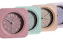 DKD Home Decor Reloj Despertador Lila Rosa 4.7 x 11 x 11 cm (4 Unidades)