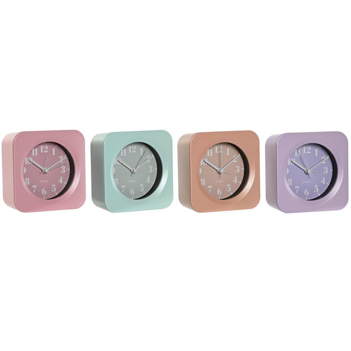 DKD Home Decor Reloj Despertador Surtido de 4 Unidades