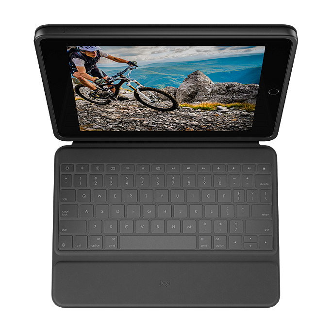 Logitech Rugged Folio para iPad (7.ª, 8.ª, 9.ª y 10.ª generación) - Grafito