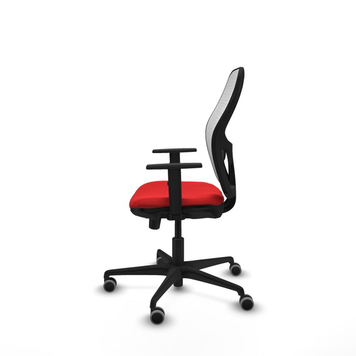 PIQUERAS Y CRESPO Silla de oficina Jorquera Roja con mecanismo Sincro/Traslack