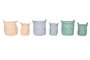 DKD Home Decor Set de 2 Cestos de Lienzo URBAN 30x30x32 cm Surtido