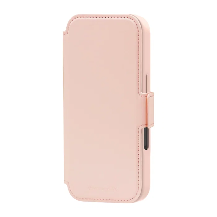Dbramante1928 Lynge MS ICON Funda Folio Compatible con MagSafe para Apple iPhone 17 - Arena Rosa, Resistente a Rayones con Bolsillo para 3 Tarjetas