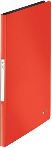 Leitz Carpeta Escaparate DIN A4, Tapa Rígida, 20 Fundas Polipropileno, Rojo Leitz Carpeta Escaparate DIN A4, Tapa Rígida, 20 Fundas Polipropileno, Rojo