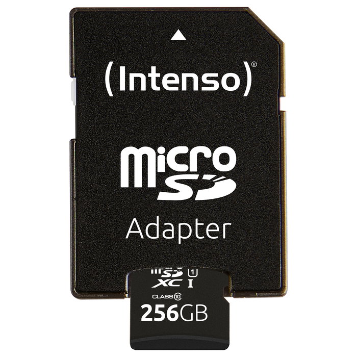 Intenso 3424492 MicroSD 256GB UHS-I Clase 10 U1 90MB/s Intenso 3424492 MicroSD 256GB UHS-I Clase 10 U1 90MB/s