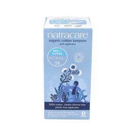 NATRACARE Tampon Super con aplicador 16 uds. de algodón orgánico