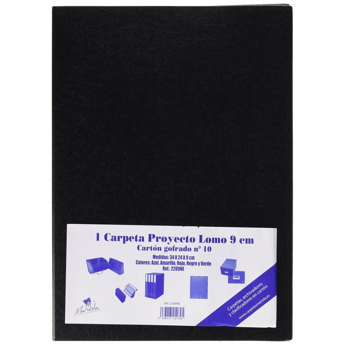 Mariola Caja Proyecto Armada Cartón Gofrado Negro Mariola Caja Proyecto Armada Cartón Gofrado Negro