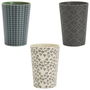 Home Deco Factory Vaso 200 Ml Polipropileno Estampados Verde Gris Beige