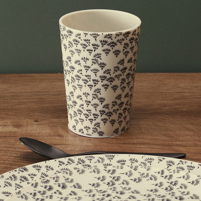 Home Deco Factory Vaso 200 Ml Polipropileno Estampados Verde Gris Beige