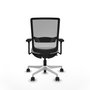 PIQUERAS Y CRESPO Silla de oficina Haches Gris con Brazos 3D