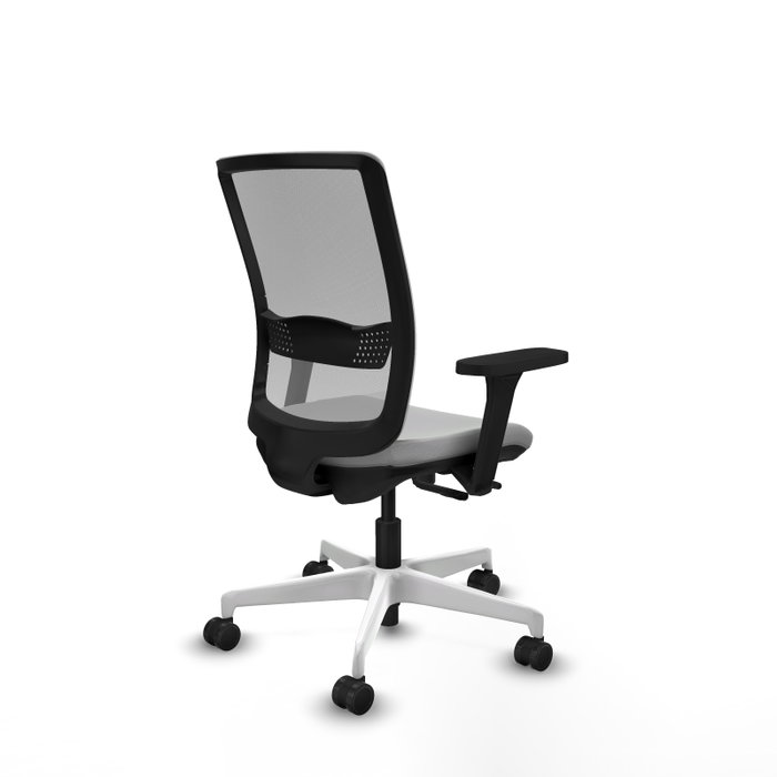 PIQUERAS Y CRESPO Silla de oficina Haches Gris con Brazos 3D PIQUERAS Y CRESPO Silla de oficina Haches Gris con Brazos 3D