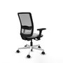 PIQUERAS Y CRESPO Silla de oficina Haches Gris con Brazos 3D