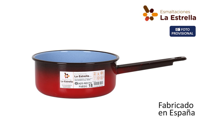 La Estrella Cazo Recto Fuego 10 cm - 0,45 L (6 Unidades) La Estrella Cazo Recto Fuego 10 cm - 0,45 L (6 Unidades)