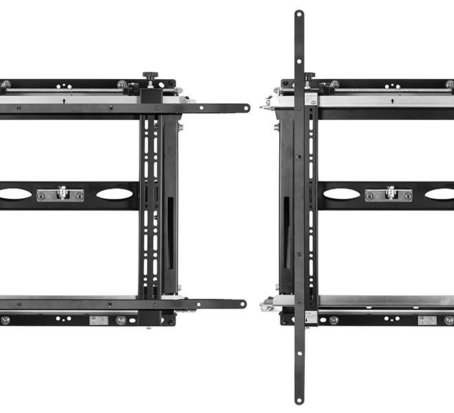 B-Tech Adaptador de Interfaz BT7565 para Pantallas Grandes, Amplía VESA 400 a VESA 800, Montaje Ultra-Delgado
