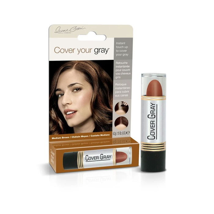 Cover Your Gray Barra Retoque Cabello Tono Castaño Medio Stick #0111 Cover Your Gray Barra Retoque Cabello Tono Castaño Medio Stick #0111