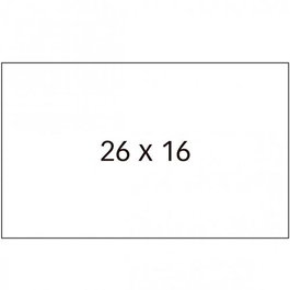 Apli Etiquetas para Etiquetadora de Precios 26x16 mm C-Rectos Blanco | Pack 6 Rollos 1000 Etiquetas