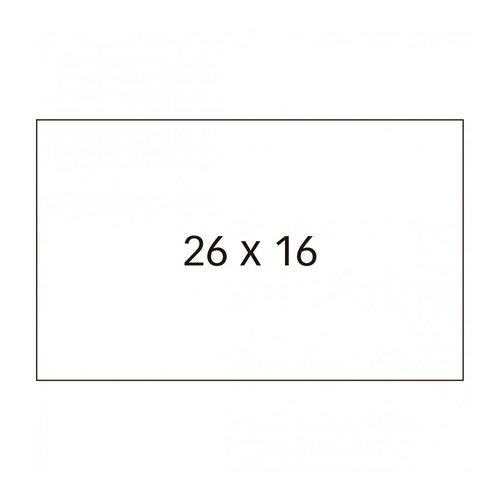 Apli Etiquetas para Etiquetadora de Precios 26x16mm Blanco Pack de 6 Rollos