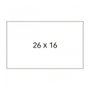 Apli Etiquetas para Etiquetadora de Precios 26x16mm Blanco Pack de 6 Rollos