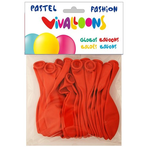 VIVALLOONS Globo Fashion Rojo Pastel