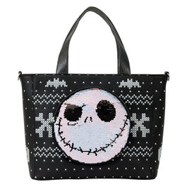 Loungefly Bolso Tote Jack Skellington Pesadilla Antes de Navidad Disney 30,48x10,16x26,04cm